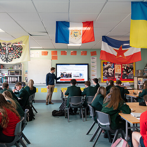 Students in a classroom