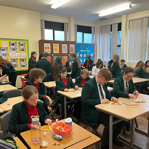 Students in a classroom