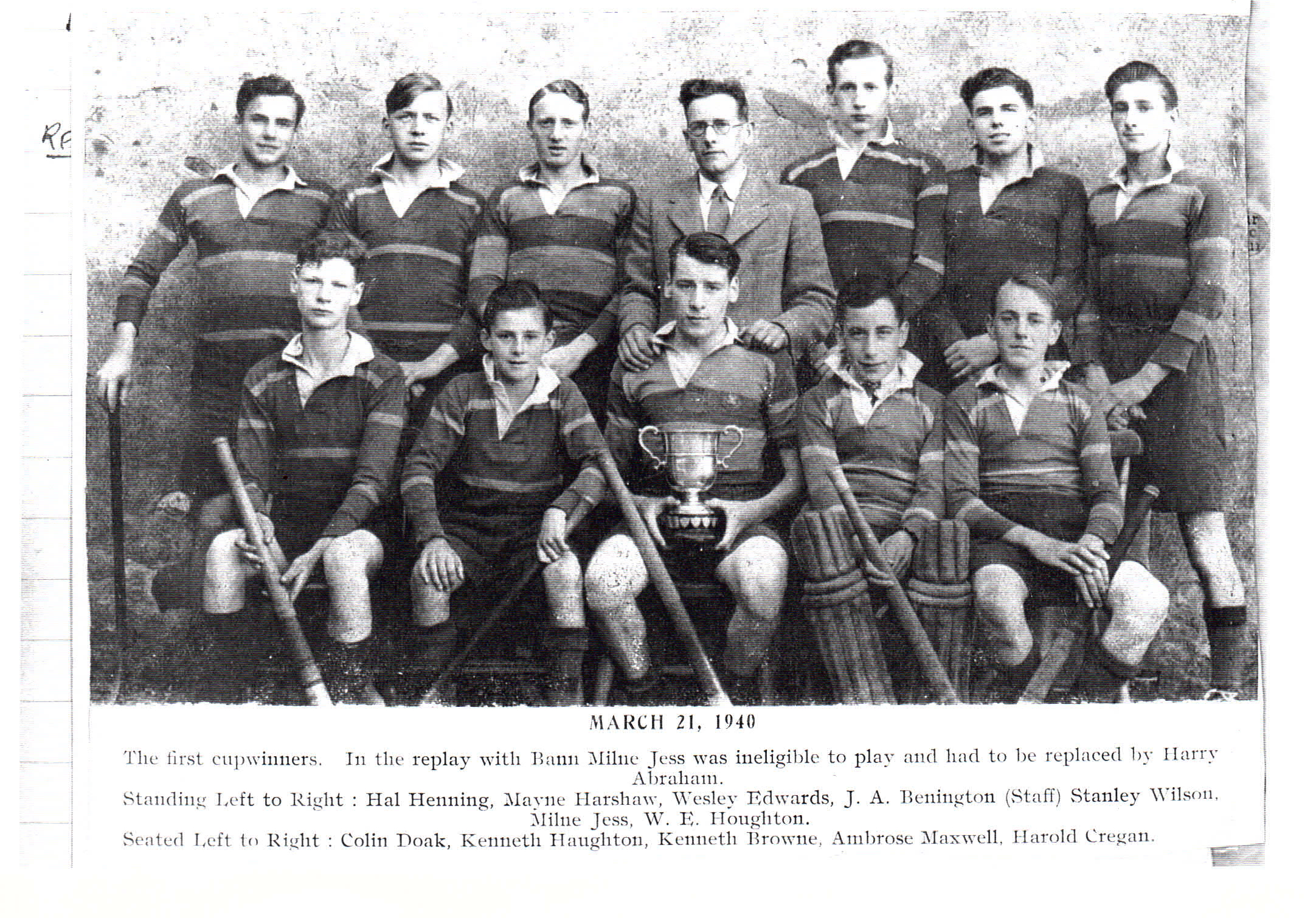 Burney Cup Winners1940